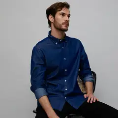 WOLF&HANK - Camisa 100% Algodón Regular Hombre