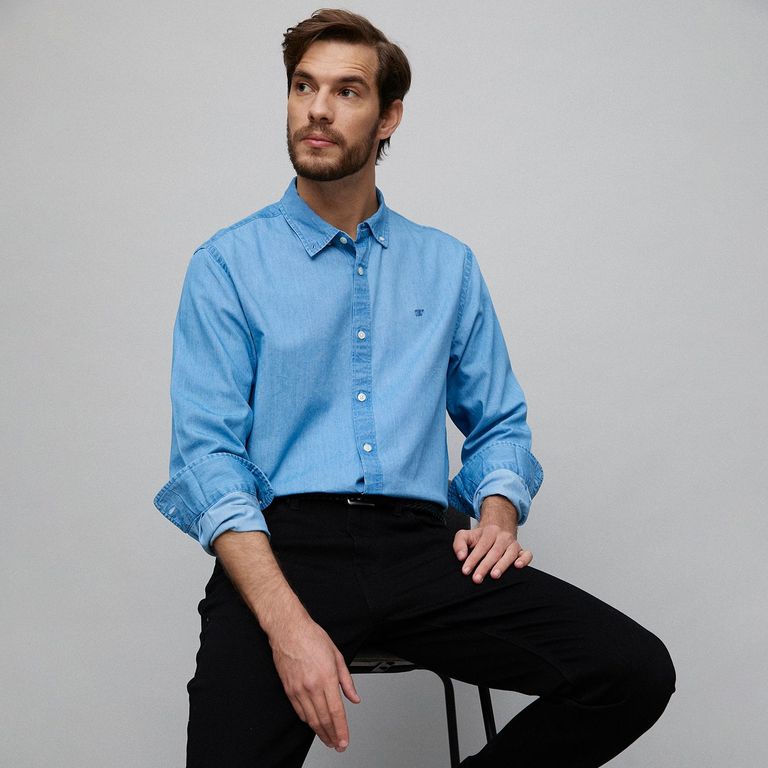 Camisa 100% Algodón Regular Hombre