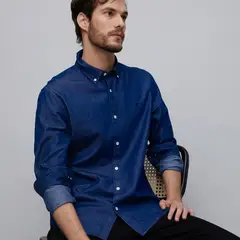 WOLF&HANK - Camisa 100% Algodón Regular Hombre