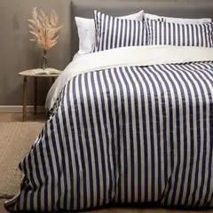 BASEMENT HOME - Funda Plumón Federico Azul 100% Algodón