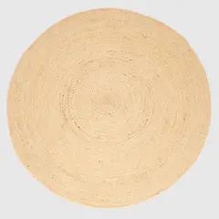 BASEMENT HOME - Alfombra Redonda de Yute Natural Champ