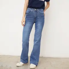 ELLE - Jean Flare Tiro Medio Mujer