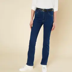 ELLE - Jean Straight Tiro Alto Mujer