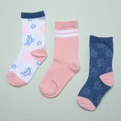 YAMP - Medias Algodón Niña Pack x3 Pares