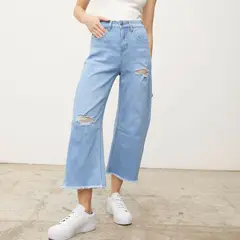 SYBILLA - Jean Culotte Algodón Mujer