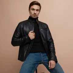 WOLF&HANK - Casaca 100% Cuero Hombre