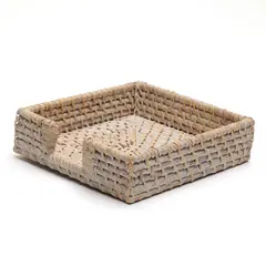 CASA CANTABRIA - Servilletero Rattan 19 x 19 x 5 cm
