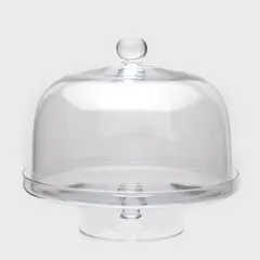CASA CANTABRIA - Pedestal Con Tapa Vidrio Clear