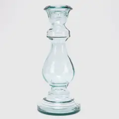 CASA CANTABRIA - Candelabro de Vidrio Transparente 40x17cm