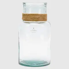 CASA CANTABRIA - Florero de Vidrio Transparente 28x15cm