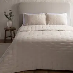 CASA CANTABRIA - Cubrecama 100% Lino Beige