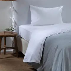 CASA CANTABRIA - Juego de Sábanas Bordadas Voile 100% Algodón 200 Hilos