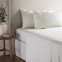 CASA CANTABRIA - Juego de Sábanas Bordadas 100% Algodón 300 Hilos