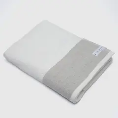 CASA CANTABRIA - Toalla de Baño 100% Algodón con Lino