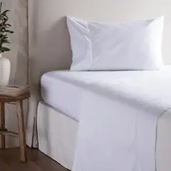 CASA CANTABRIA - Juego De Sábanas Bordadas 100% Algodón 300 Hilos