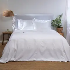 CASA CANTABRIA - Funda de Plumón Bordada 100% Algodón Plumeti