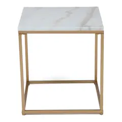 BASEMENT HOME - Mesa Auxiliar Marmol 45x50 cm