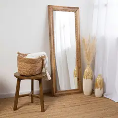 CASA CANTABRIA - Espejo Rectangular Madera 50x140cm