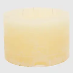 CASA CANTABRIA - Vela Sin Aroma con 3 Mechas 19x13cm