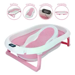 Tina De Baño Ocean Plegable Con Termometro
