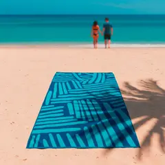 MICA - Toalla De Playa Jacquard 100% Algodón 80x160cm