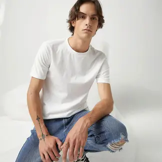 DENIMLAB - Polo Manga Corta Algodón Hombre Estilo Casual