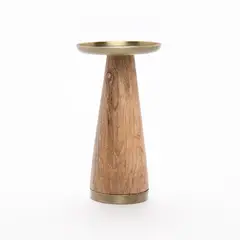 ROBERTA ALLEN - Candelabro Dorado Madera 9x20Cm