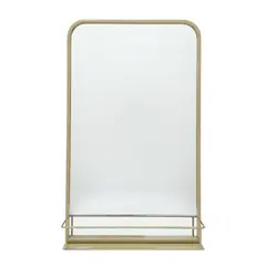 ROBERTA ALLEN - Espejo Cuadrado con Repisa 40x9x65cm