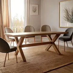 BASEMENT HOME - Mesa De Comedor Carmen Madera (6 Puestos)