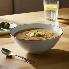 FLORENCIA - Bowl Porcelana 15 cm Borde Dorado