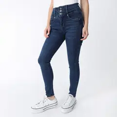ELLE - Jean Skinny Tiro Alto Mujer