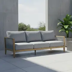 BASEMENT HOME - Sofá De Terraza Lita 3 Cuerpos