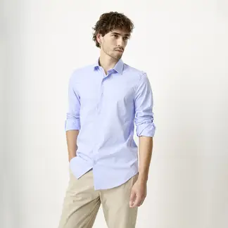 BASEMENT - Camisa Manga Larga Hombre