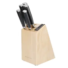 KITCHENAID - Taco de Cuchillos 5 Piezas Acero Inoxidable con Afilador