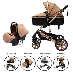 PRIORI - Coche Travel System Frezzio Plegable Con Portabebé