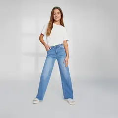 ELEVEN - Jean Culotte Niña Algodón Tiro Medio