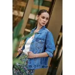 UNIVERSITY CLUB - Casaca De Jean Mujer