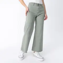 UNIVERSITY CLUB - Jean Wide Leg Tiro Alto Mujer