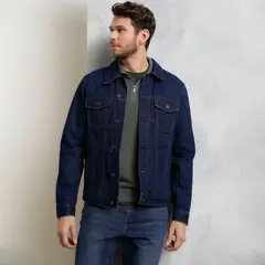 WOLF&HANK - Casaca Denim Algodón Hombre Clásica Negra