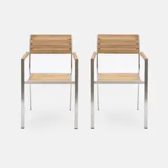 BASEMENT HOME - Silla de Comedor de Terraza New Kalimantan Set x2