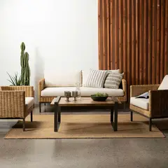 BASEMENT HOME - Sofá De Terraza Gobi 3 Cuerpos