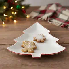 ROBERTA ALLEN - Fuente Pino Blanca Navidad 35.5 x 32 x 3 cm