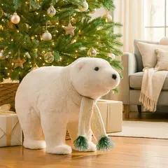 MICA - Adorno Navideño Oso White 40X29Cm