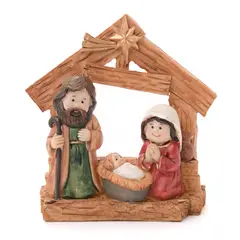 MICA - Pesebre Marrón Clásico 17x6x17cm