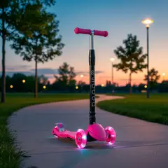 SCOOP - Scooter 3 Ruedas Plegable Con Luces