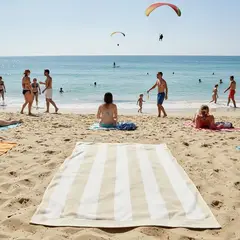 BENETTON - Toalla de Playa Stripes 100% Algodón 100x180cm