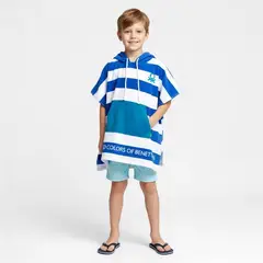 BENETTON - Toalla de Playa Infantil con Capucha 60x120cm