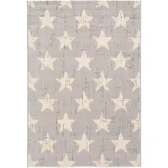 MICA - Alfombra Infantil Estrellas Gris