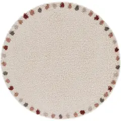 MICA - Alfombra Gipsy Redonda Beige Multicolor 160cm