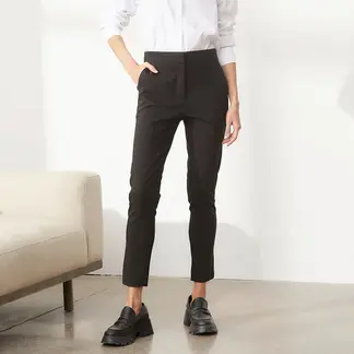BASEMENT - Pantalon Straight Tiro Alto Mujer